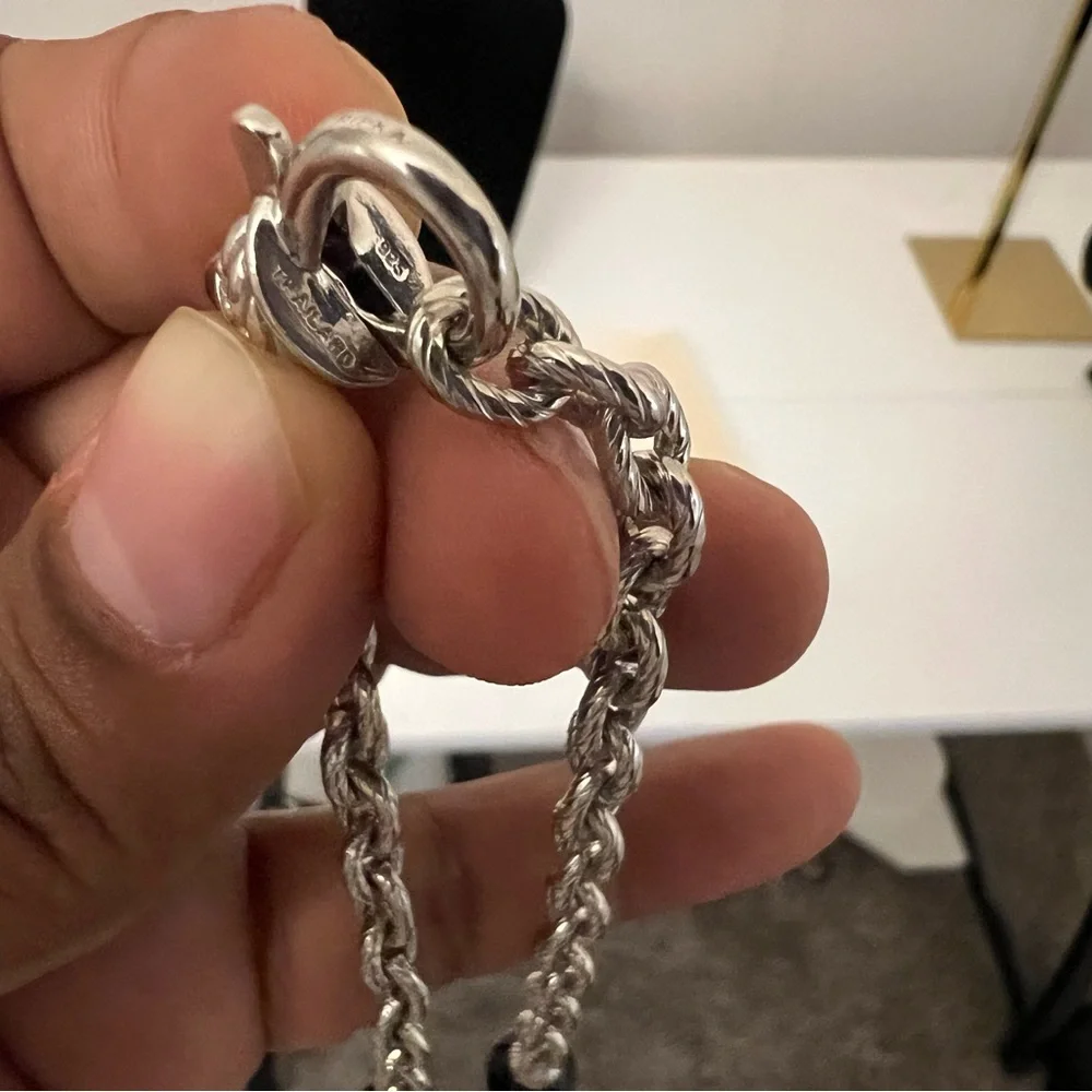 Judith Ripka Sterling Silver and Black Onyx Necklace - Picture 6 of 9